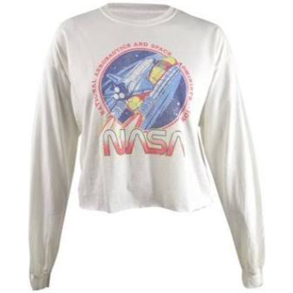 TRUE VINTAGE Nasa  Printed Long Sleeve Tee